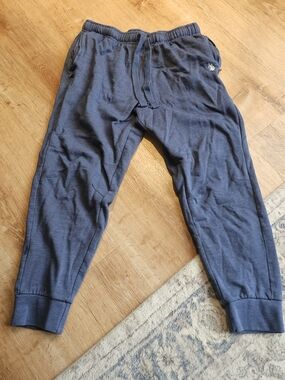 US Polo Assn Mens Medium Navy Blue Jogger Sweatpants Zipper Pocket Cuffed Hem